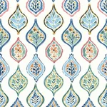 York Wallcoverings Marketplace Motif White & Multi Wallpaper - SKU MN1852