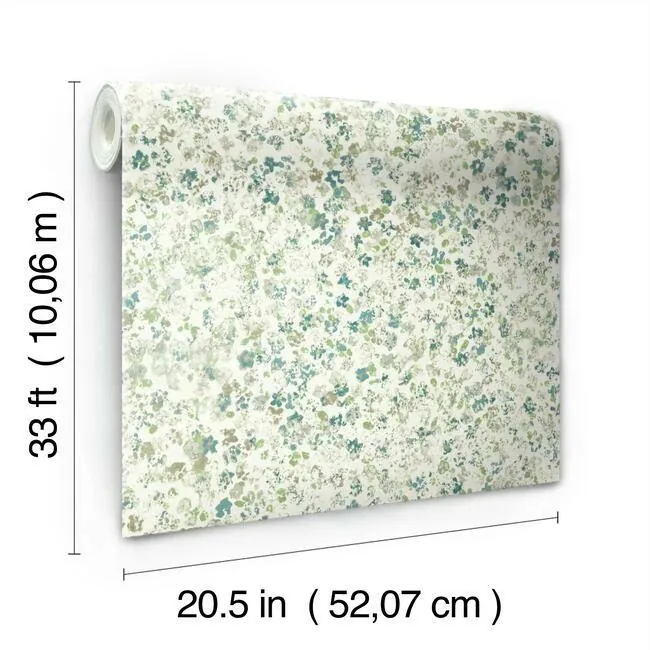 York Wallcoverings Meadow Green Wallpaper | Wallpaper Twins York Wallcoverings Meadow Green Wallpaper - SKU MK1121