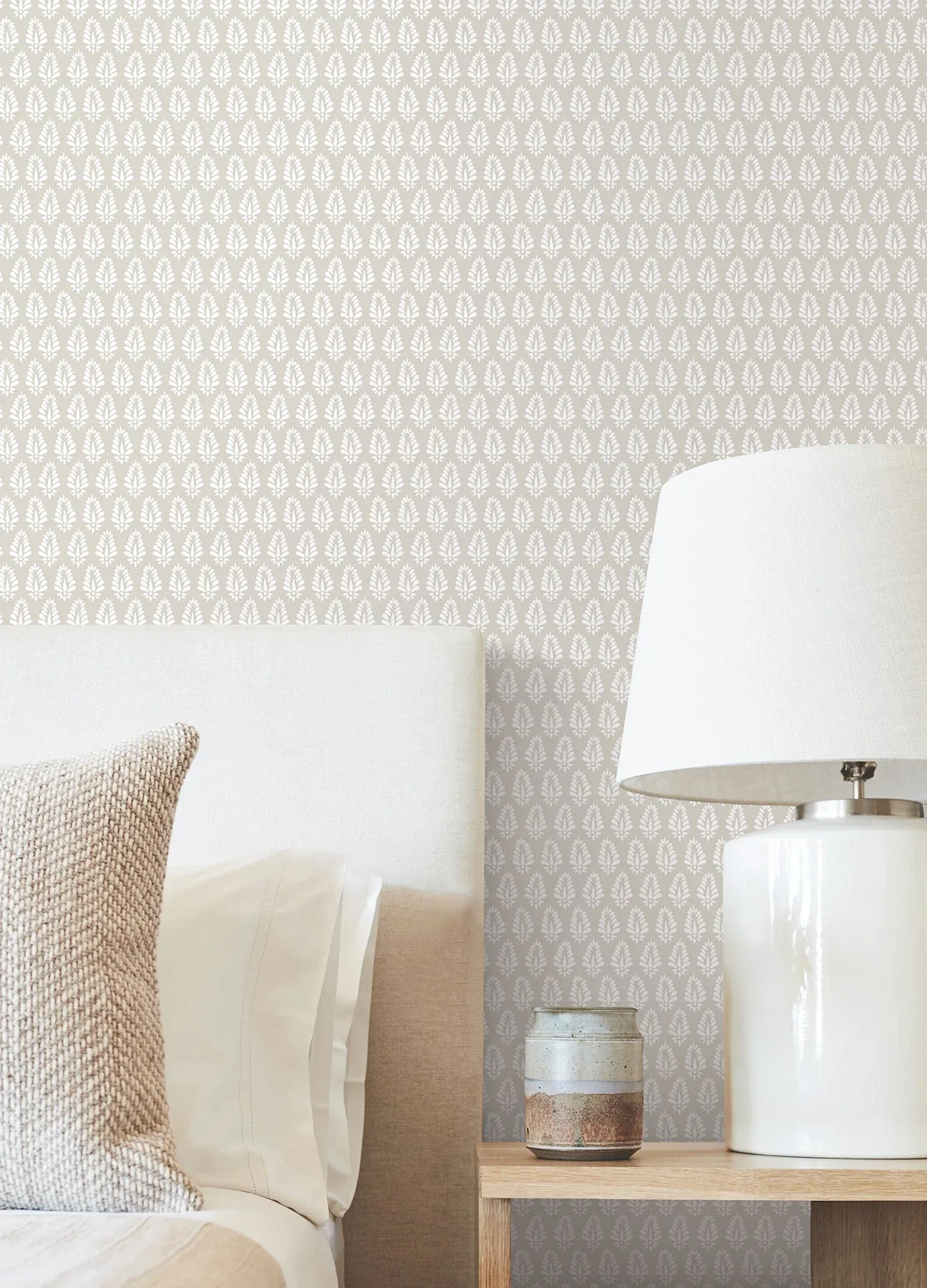 York Wallcoverings Mehndi Taupe Wallpaper - SKU SP1522
