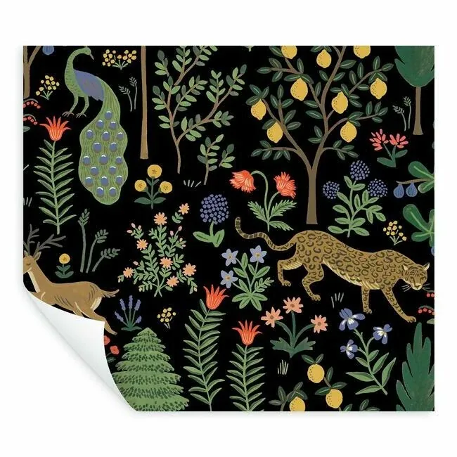 York Wallcoverings Menagerie Black Peel & Stick Wallpaper - SKU PSW1321RL