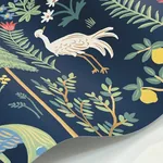 York Wallcoverings Menagerie Blue & Brown Wallpaper - SKU RP7304