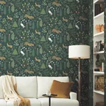 York Wallcoverings Menagerie Blue Wallpaper | Wallpaper Twins York Wallcoverings Menagerie Blue Wallpaper - SKU RP7306