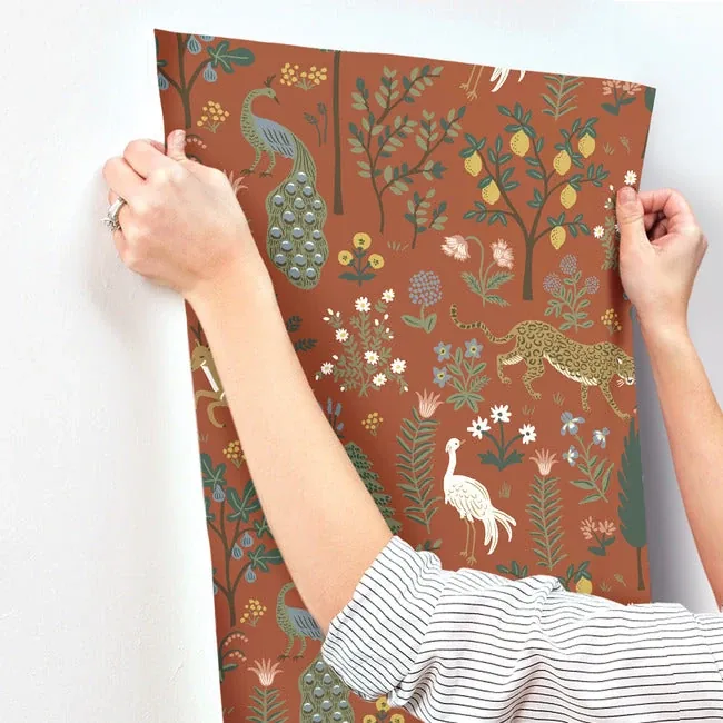 York Wallcoverings Menagerie Brown Wallpaper - SKU RP7301