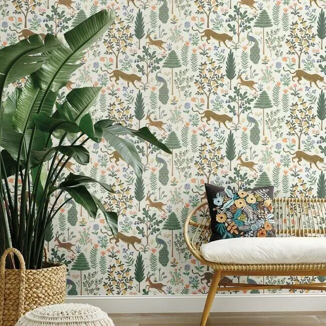 York Wallcoverings Menagerie Cream Peel & Stick Wallpaper - SKU PSW1322RL
