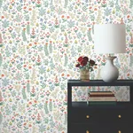 York Wallcoverings Menagerie Garden Rose Multicolor Peel & Stick Wallpaper | Wallpaper Twins York Wallcoverings Menagerie Garden Rose Multicolor Peel & Stick Wallpaper - SKU PSW1552RL