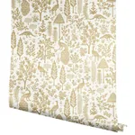 York Wallcoverings Menagerie Toile Beige Wallpaper | Wallpaper Twins York Wallcoverings Menagerie Toile Beige Wallpaper - SKU RP7371