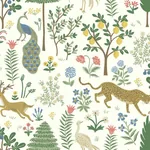 York Wallcoverings Menagerie White & Brown Wallpaper - SKU RP7305