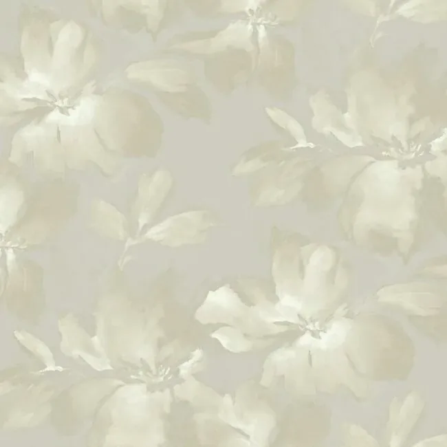 York Wallcoverings Midnight Blooms Grey Wallpaper - SKU SO2472