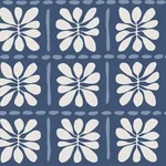 York Wallcoverings Mimosa Fleur Ultramarine Wallpaper - SKU ZM2807