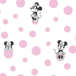 York Wallcoverings Minnie Dots Pink Wallpaper - SKU DI1027