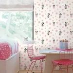 York Wallcoverings Minnie Dots Pink Wallpaper - SKU DI1027