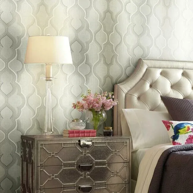 York Wallcoverings Modern Ombre Damask Beige Wallpaper | Wallpaper Twins York Wallcoverings Modern Ombre Damask Beige Wallpaper - SKU DM4941