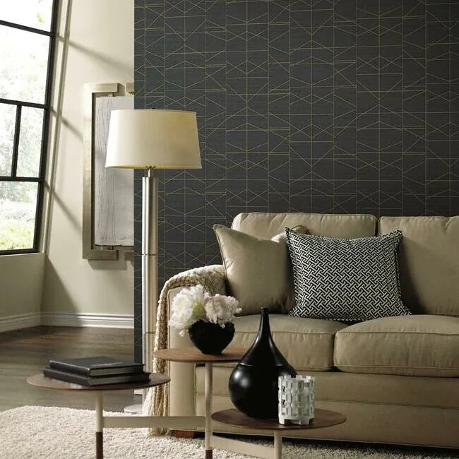York Wallcoverings Modern Perspective Gold Wallpaper | Wallpaper Twins York Wallcoverings Modern Perspective Gold Wallpaper - SKU GM7547