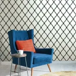 York Wallcoverings Modern Trellis Black Wallpaper - SKU YS9100