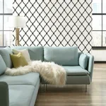 York Wallcoverings Modern Trellis Black Wallpaper - SKU YS9100