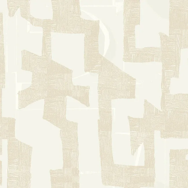 AG2103 | Modern Tribal Caramel & Cream Wallpaper