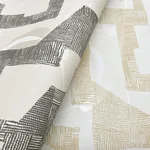 York Wallcoverings Modern Tribal Caramel & Cream Wallpaper - SKU AG2103