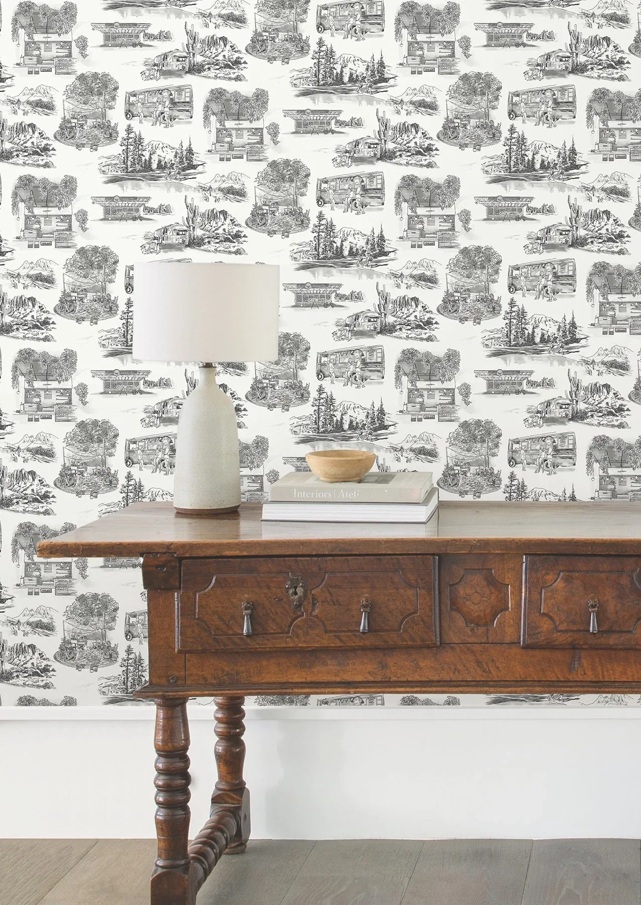 York Wallcoverings Modern Vista Toile Black Wallpaper | Wallpaper Twins York Wallcoverings Modern Vista Toile Black Wallpaper - SKU RT7861
