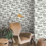York Wallcoverings Modern Vista Toile Evergreen Wallpaper | Wallpaper Twins York Wallcoverings Modern Vista Toile Evergreen Wallpaper - SKU RT7863