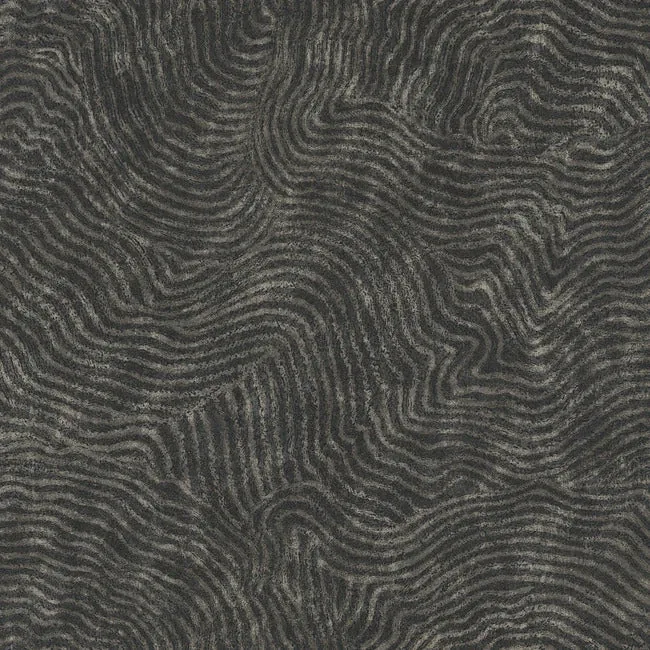 OI0716 | Modern Wood Black Wallpaper