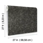 York Wallcoverings Modern Wood Black Wallpaper - SKU OI0716