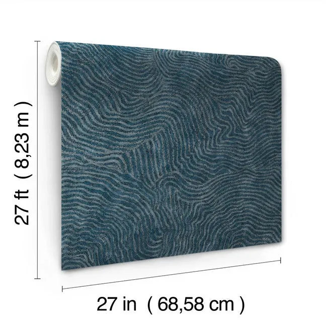 York Wallcoverings Modern Wood Indigo Wallpaper | Wallpaper Twins York Wallcoverings Modern Wood Indigo Wallpaper - SKU OI0714