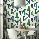 York Wallcoverings Modernist Green & Blue Peel & Stick Wallpaper - SKU PSW1057RL