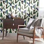 York Wallcoverings Modernist Green & Blue Peel & Stick Wallpaper - SKU PSW1057RL