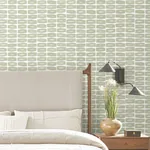York Wallcoverings Modernist Motif Leaf Wallpaper - SKU ZM2862