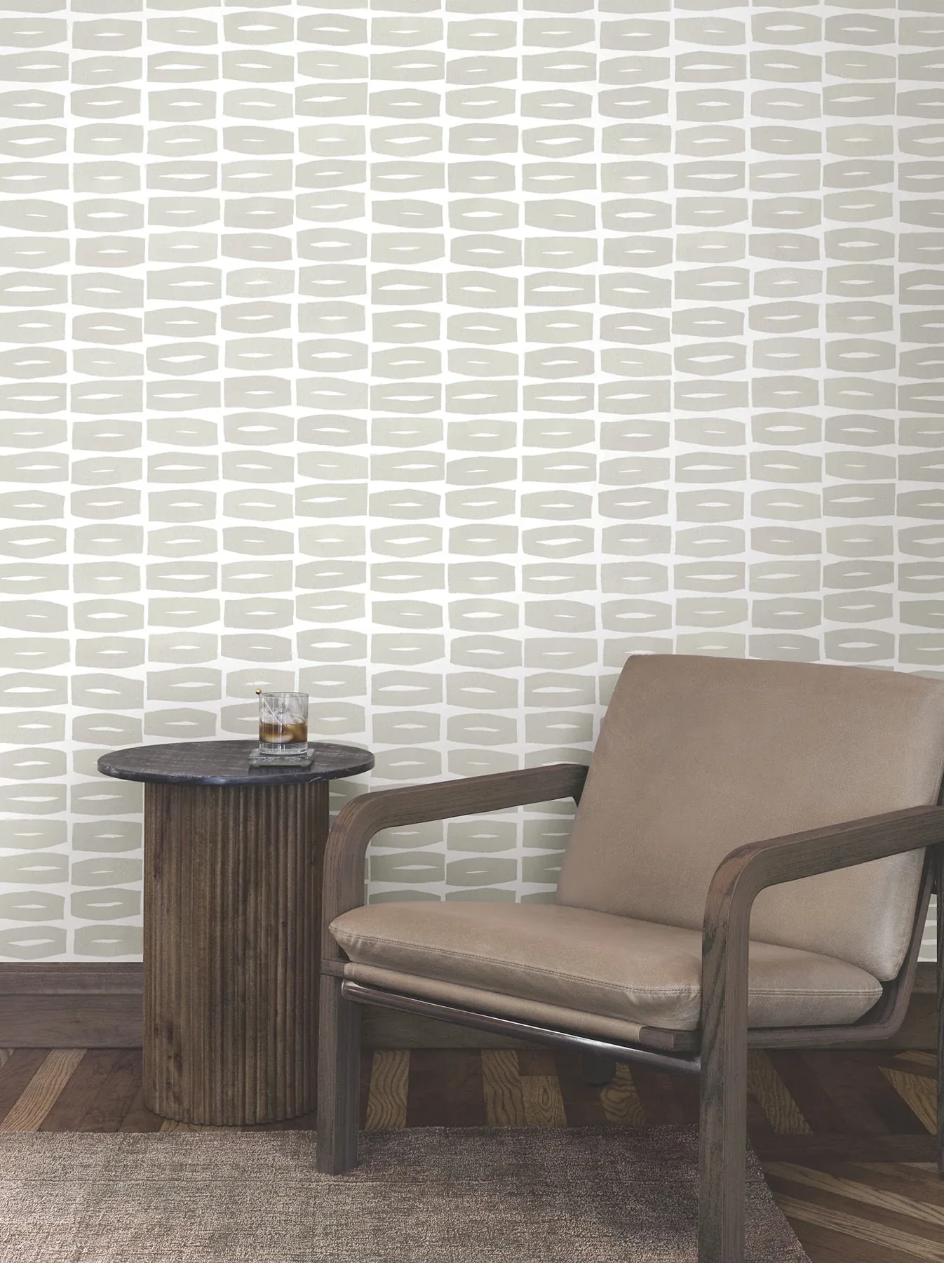 York Wallcoverings Modernist Motif Lichen Grey Wallpaper - SKU ZM2863