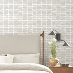 York Wallcoverings Modernist Motif Lichen Grey Wallpaper - SKU ZM2863