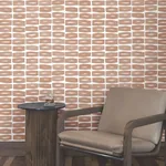 York Wallcoverings Modernist Motif Terracotta Wallpaper - SKU ZM2861