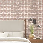 York Wallcoverings Modernist Motif Terracotta Wallpaper - SKU ZM2861