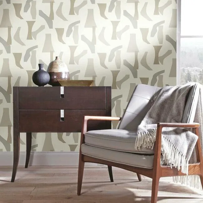 York Wallcoverings Modernist Neutral Peel & Stick Wallpaper - SKU PSW1056RL