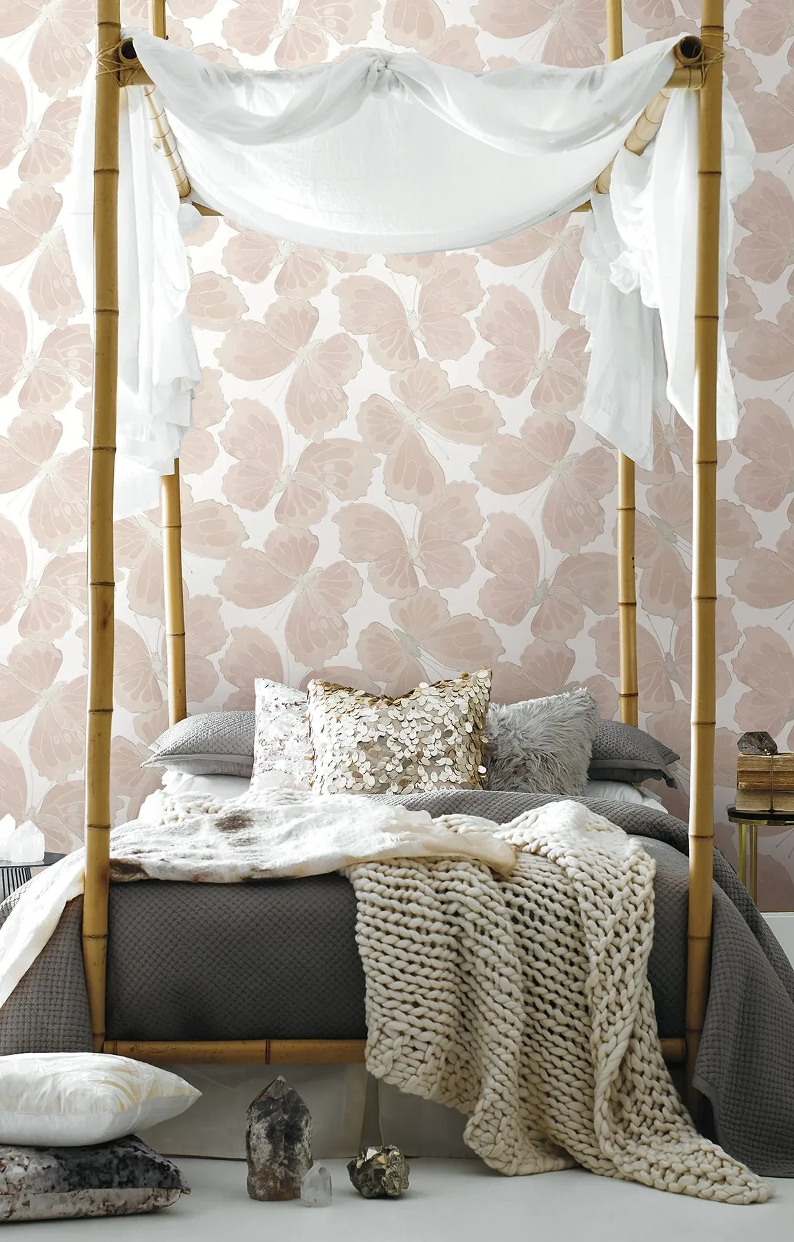 York Wallcoverings Monarch Pink Peel & Stick Wallpaper | Wallpaper Twins York Wallcoverings Monarch Pink Peel & Stick Wallpaper - SKU PSW1567RL