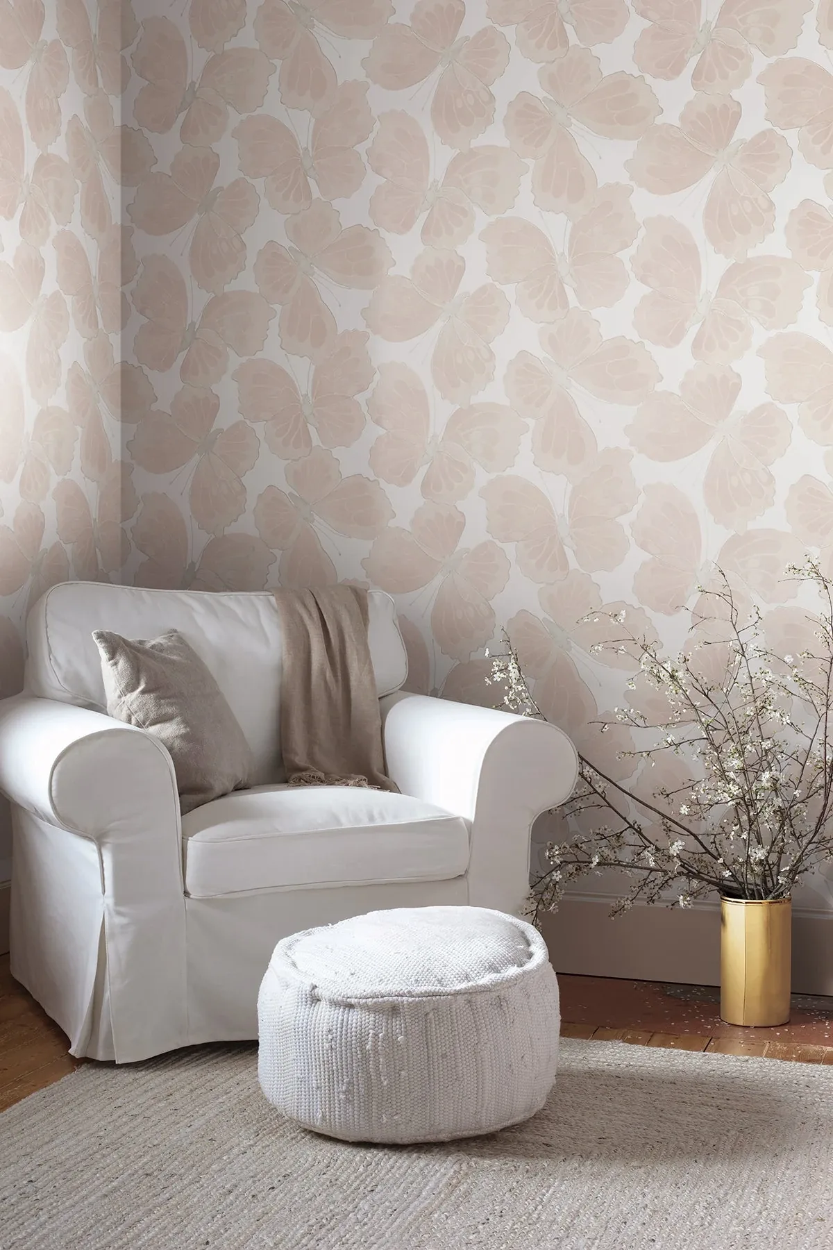 York Wallcoverings Monarch Pink Peel & Stick Wallpaper | Wallpaper Twins York Wallcoverings Monarch Pink Peel & Stick Wallpaper - SKU PSW1567RL