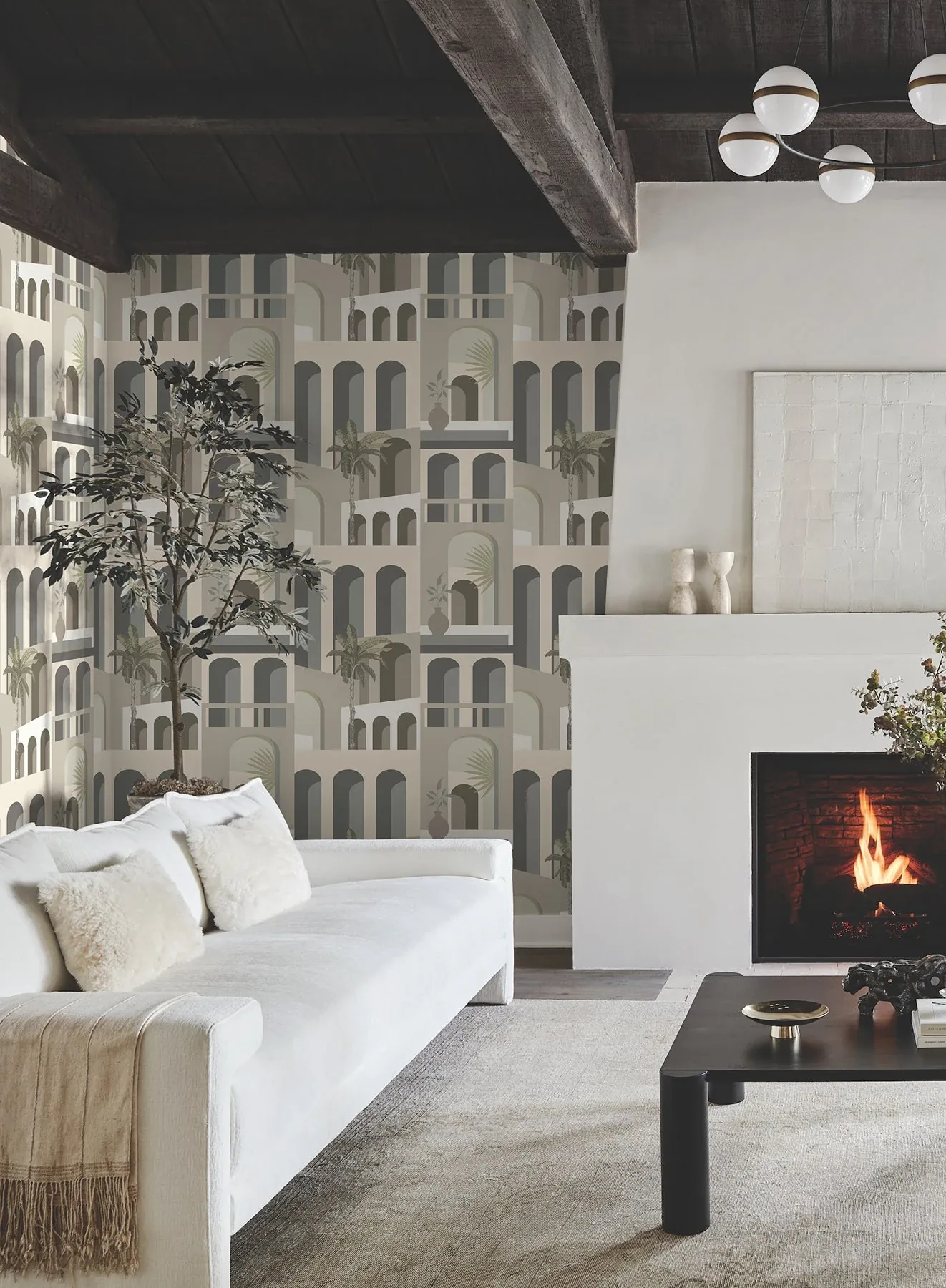 York Wallcoverings Monte Vista Sand & Fog Wallpaper - SKU MT5618