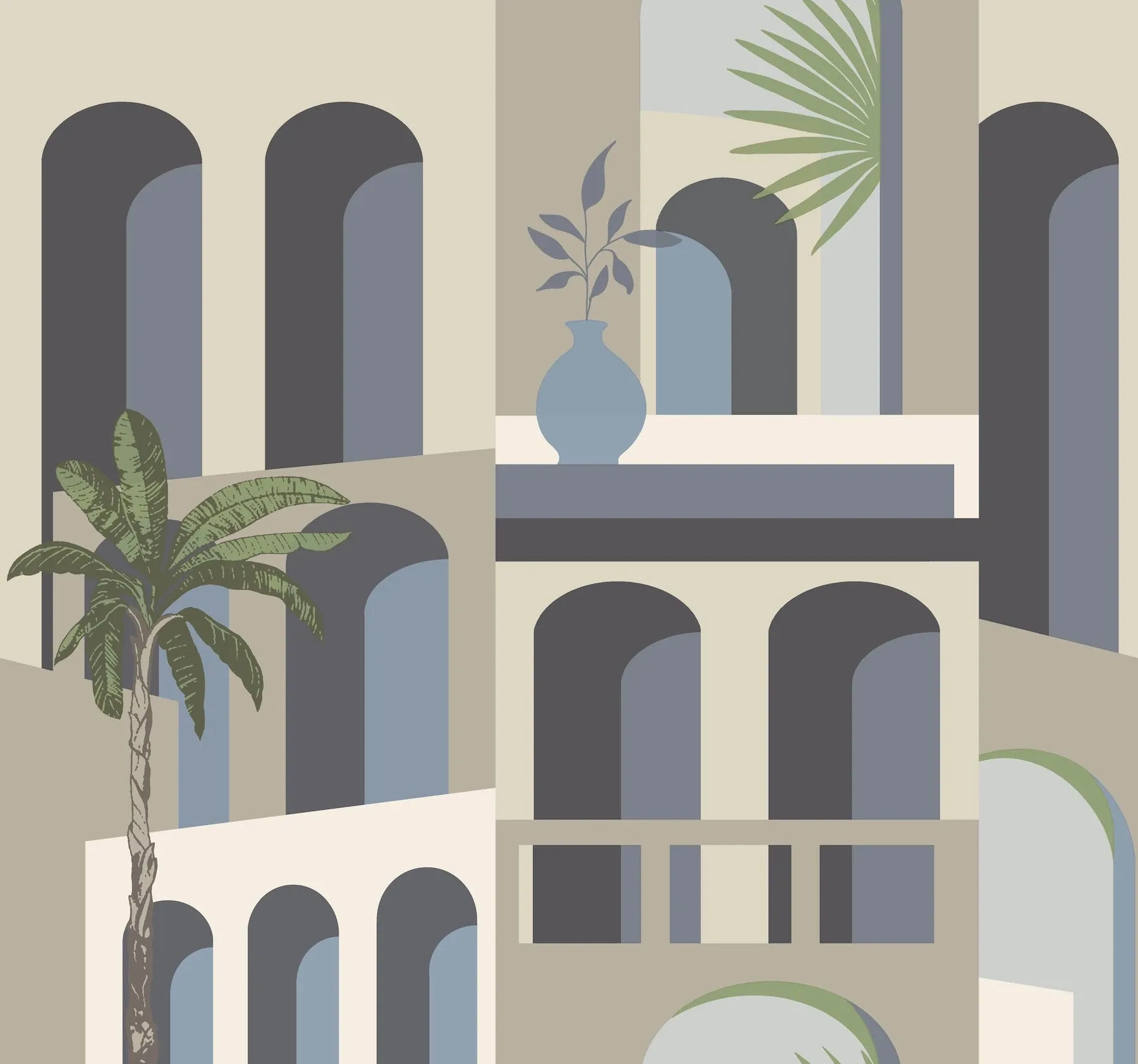 MT5619 | Monte Vista Seaside Wallpaper