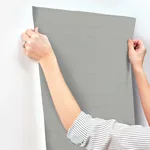 York Wallcoverings Natural Grid Greyed Sky Wallpaper - SKU OI0693