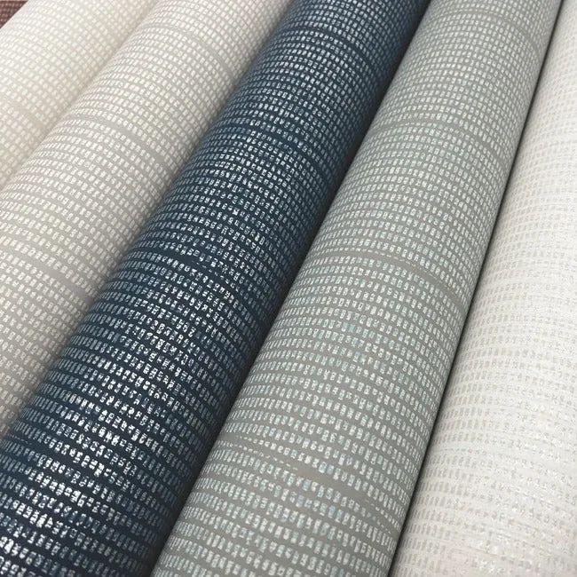 York Wallcoverings Natural Grid Mulberry Wallpaper - SKU OI0691