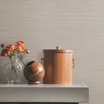 York Wallcoverings Natural Sisal Classic Grey Peel & Stick Grasscloth Wallpaper - SKU PSW1591RL