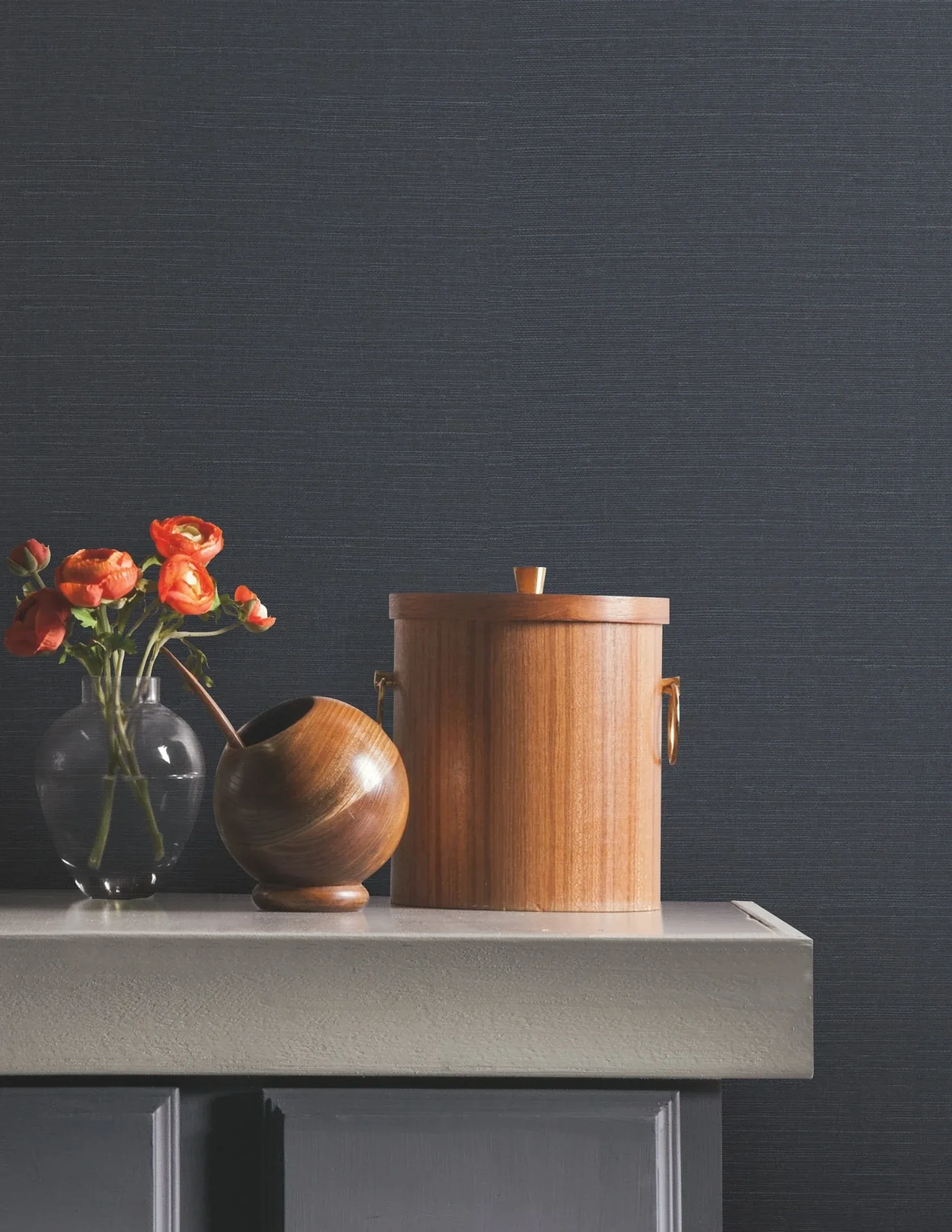 York Wallcoverings Natural Sisal Navy Peel & Stick Grasscloth Wallpaper | Wallpaper Twins York Wallcoverings Natural Sisal Navy Peel & Stick Grasscloth Wallpaper - SKU PSW1592RL