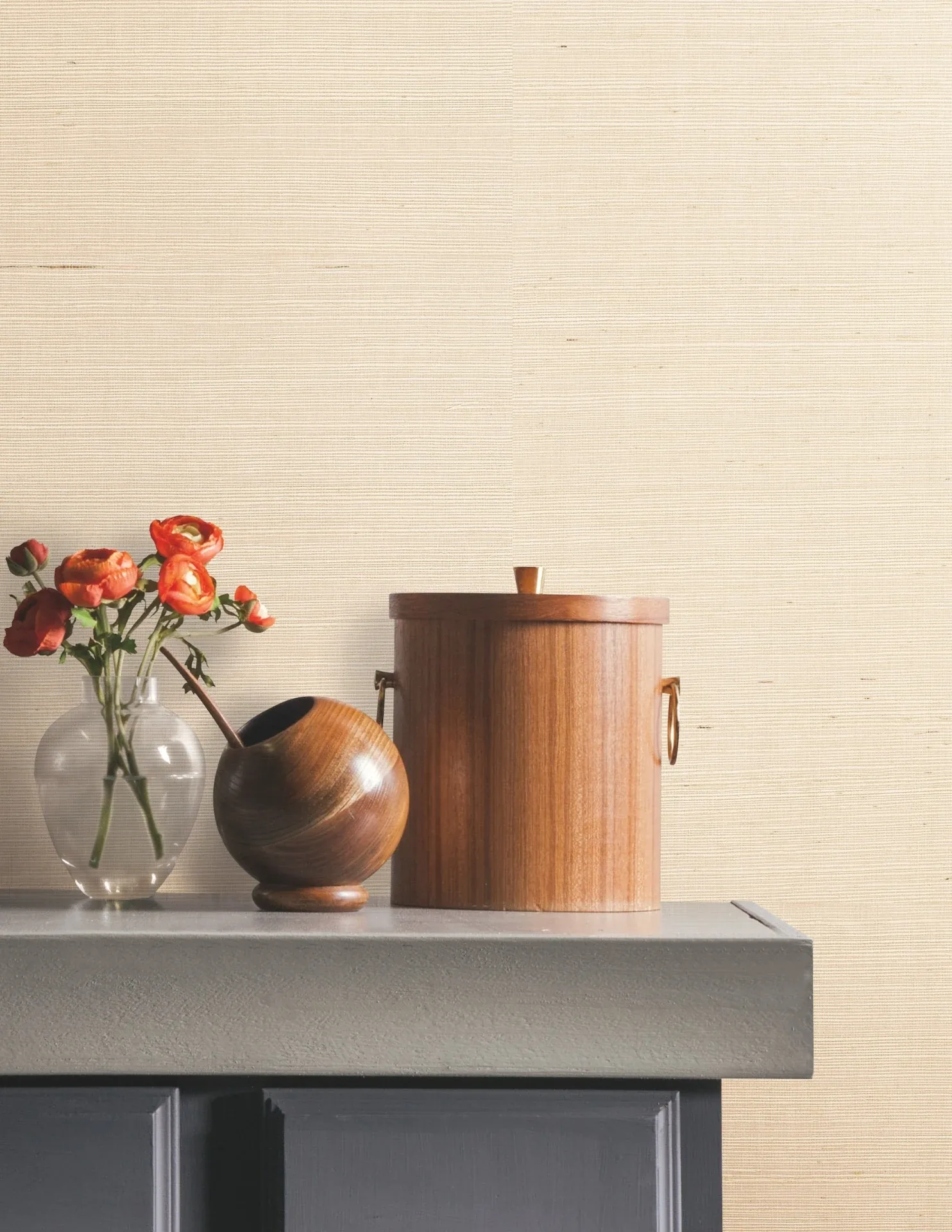 York Wallcoverings Natural Sisal Plaster Peel & Stick Grasscloth Wallpaper - SKU PSW1596RL