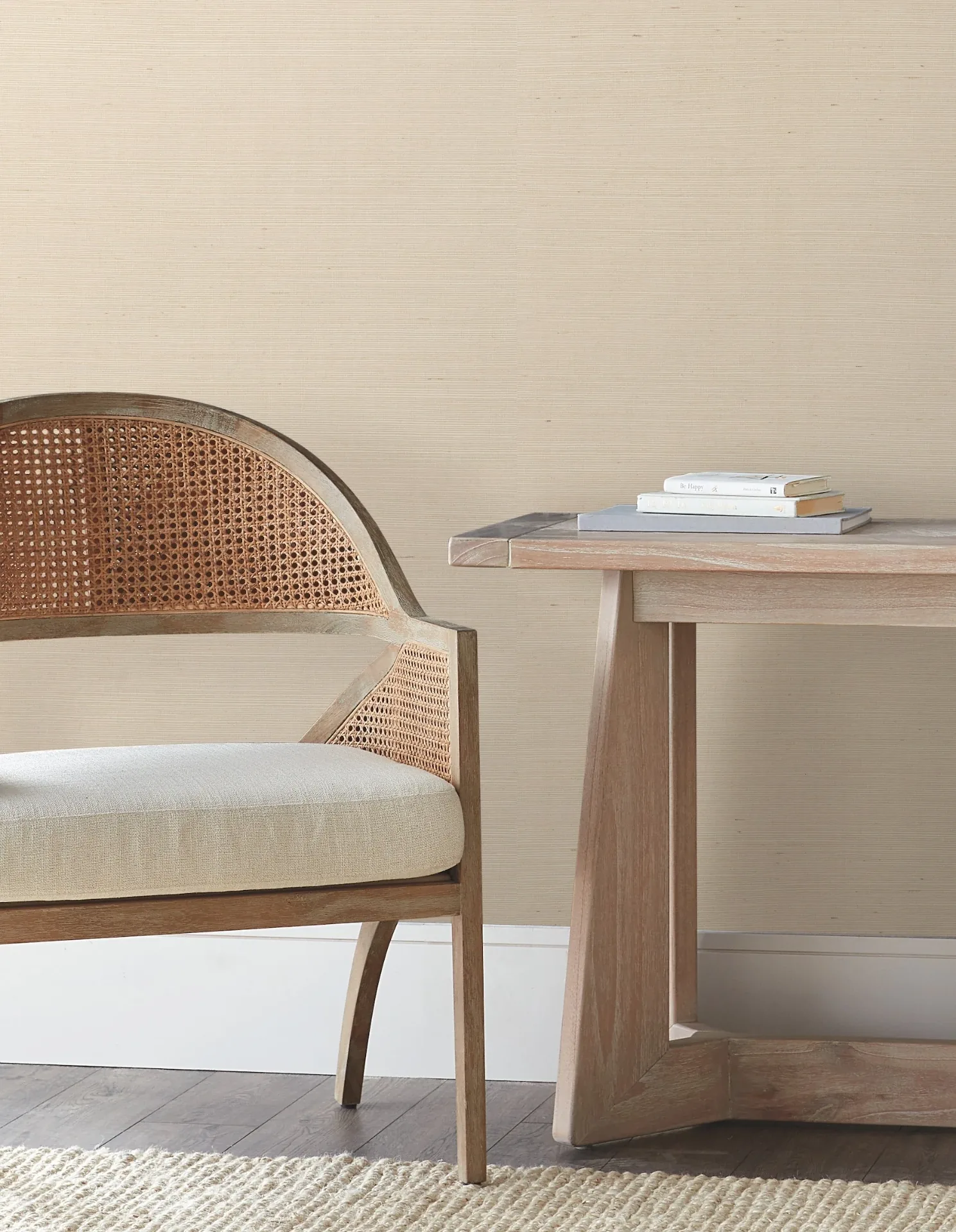 York Wallcoverings Natural Sisal Plaster Peel & Stick Grasscloth Wallpaper - SKU PSW1596RL