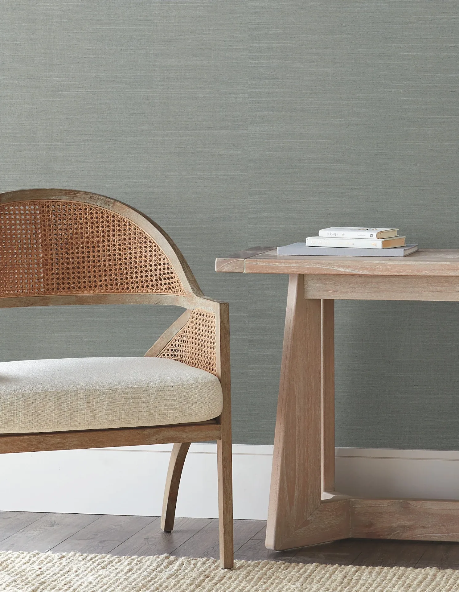 York Wallcoverings Natural Sisal Slate Peel & Stick Grasscloth Wallpaper | Wallpaper Twins York Wallcoverings Natural Sisal Slate Peel & Stick Grasscloth Wallpaper - SKU PSW1590RL