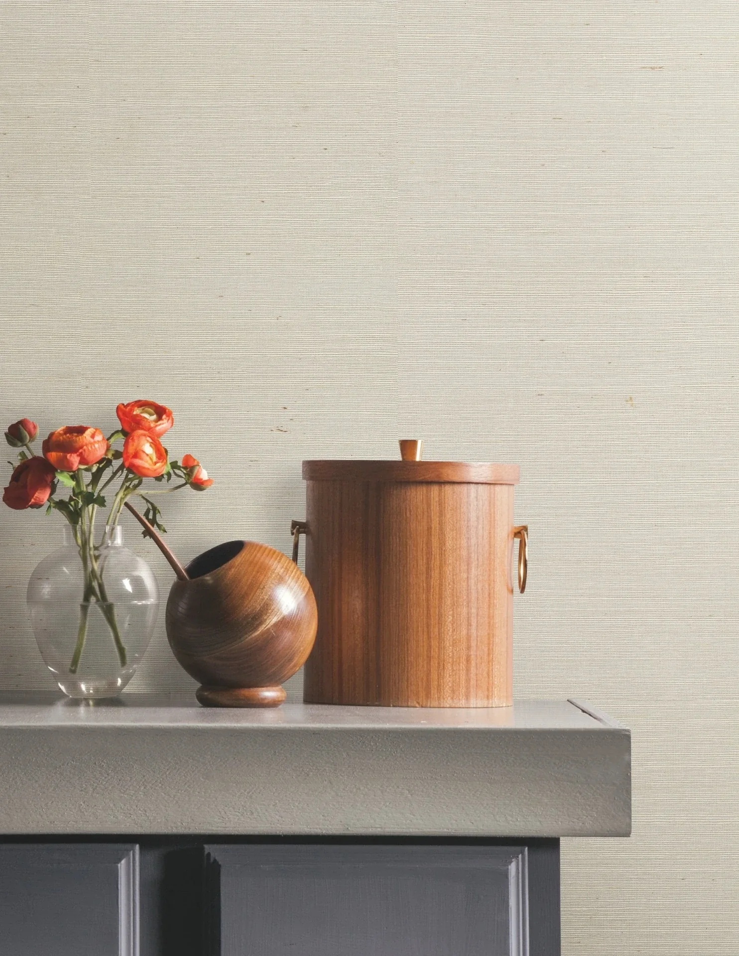 York Wallcoverings Natural Sisal White Peel & Stick Grasscloth Wallpaper - SKU PSW1595RL