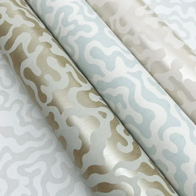 York Wallcoverings Nebulous Cloud Grey & Gold Wallpaper | Wallpaper Twins York Wallcoverings Nebulous Cloud Grey & Gold Wallpaper - SKU AG2023