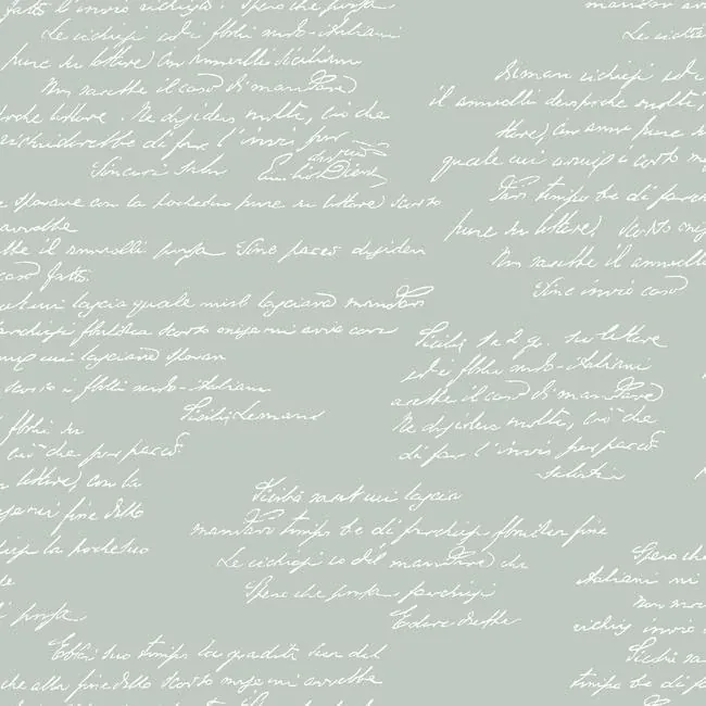 MH1609 | Noteworthy Green & White Wallpaper