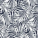 York Wallcoverings Oahu Fronds Blue Peel & Stick Wallpaper - SKU PSW1146RL