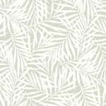 York Wallcoverings Oahu Fronds Cream & Off White Wallpaper - SKU CV4436